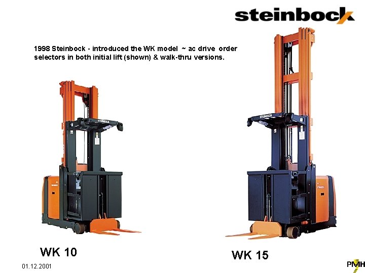 1998 Steinbock - introduced the WK model ~ ac drive order selectors in both