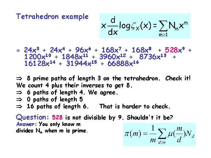 Tetrahedron example = 24 x 3 + 24 x 4 + 96 x 6