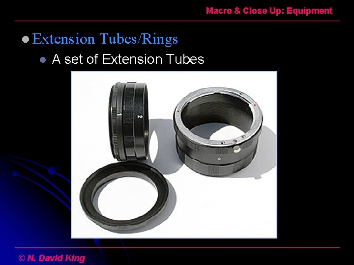 Macro & Close Up: Equipment l Extension Tubes/Rings l A set of Extension Tubes