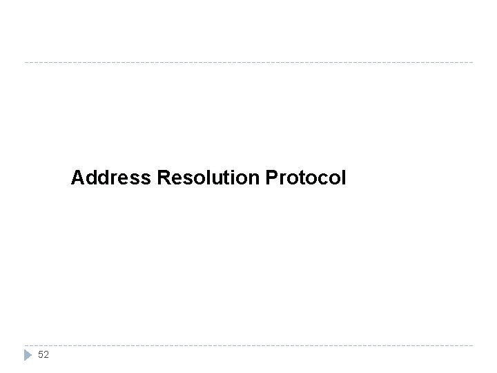 Address Resolution Protocol 52 