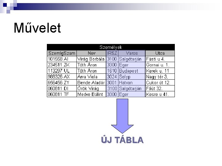 Művelet ÚJ TÁBLA 