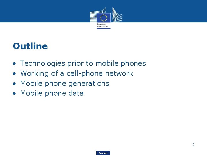 Outline • • Technologies prior to mobile phones Working of a cell-phone network Mobile