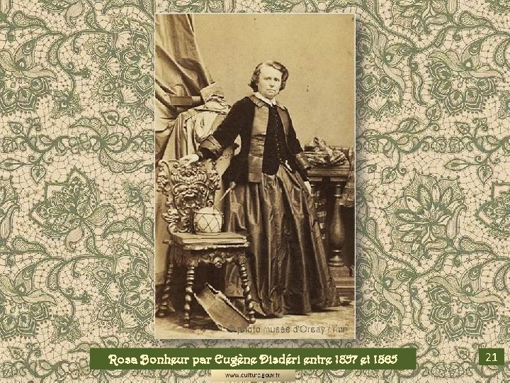Rosa Bonheur par Eugène Disdéri entre 1857 et 1865 21 
