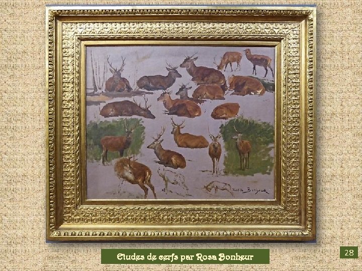 Etudes de cerfs par Rosa Bonheur 28 