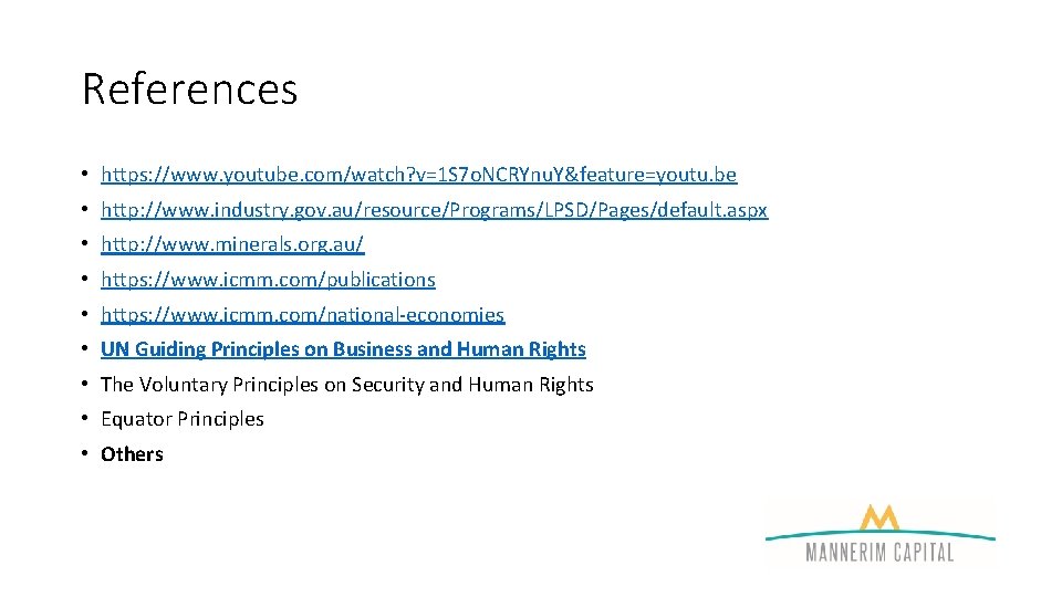 References • https: //www. youtube. com/watch? v=1 S 7 o. NCRYnu. Y&feature=youtu. be •