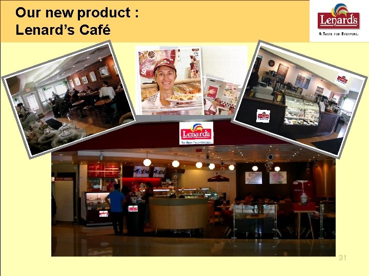 Our new product : Lenard’s Café 31 