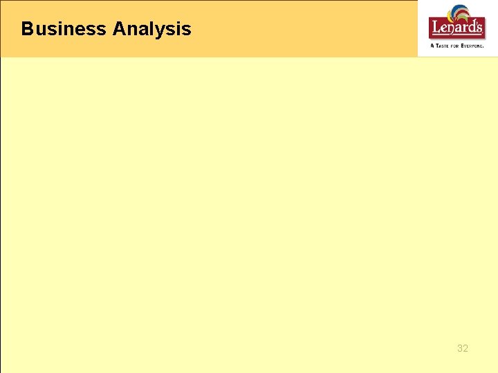 Business Analysis 32 