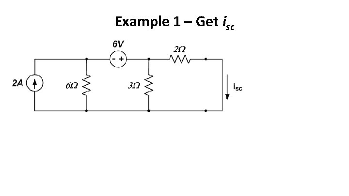 Example 1 – Get isc 