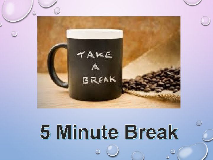 5 Minute Break 