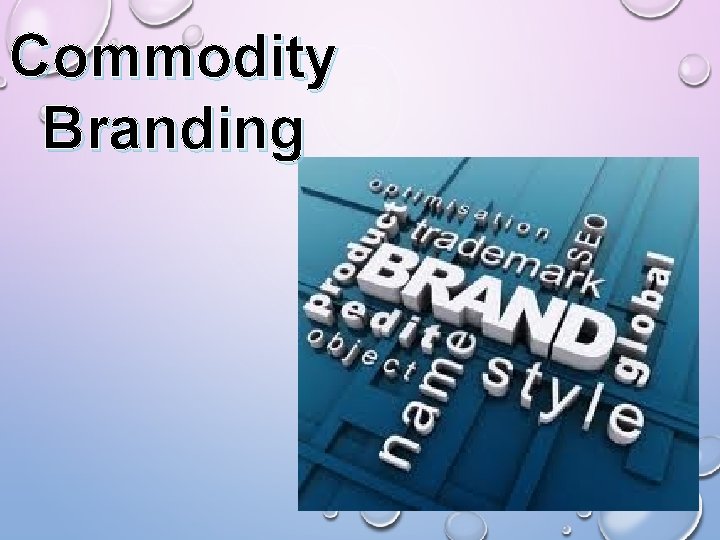 Commodity Branding 