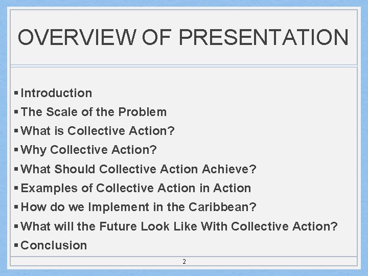 OVERVIEW OF PRESENTATION § Introduction § The Scale of the Problem § What is