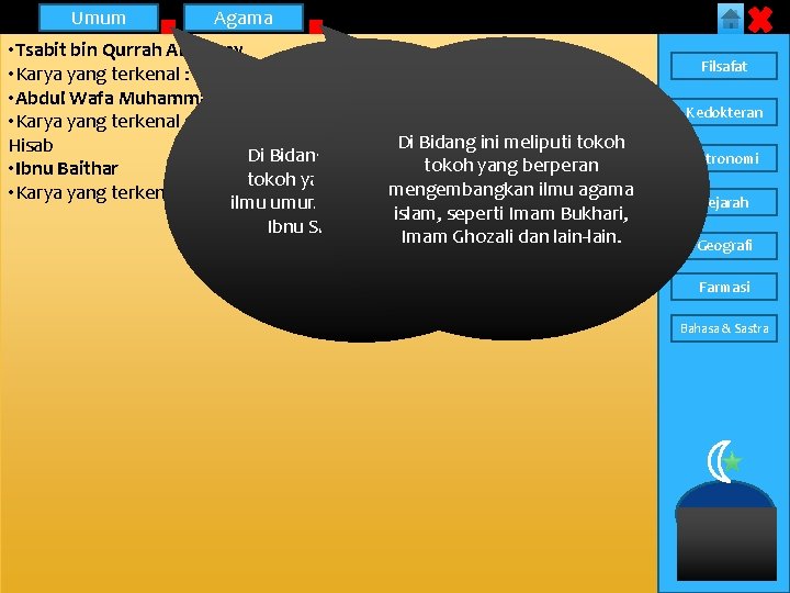 Umum Agama • Tsabit bin Qurrah Al Hirany • Karya yang terkenal : Hisabul Umum Agama • Tsabit bin Qurrah Al Hirany • Karya yang terkenal : Hisabul