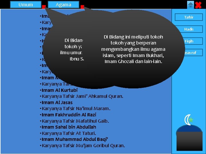 Umum Agama • Imam Zamakhsari • Karyanya Tafsir Al Kasyaf. • Imam Abu Sa’id Umum Agama • Imam Zamakhsari • Karyanya Tafsir Al Kasyaf. • Imam Abu Sa’id