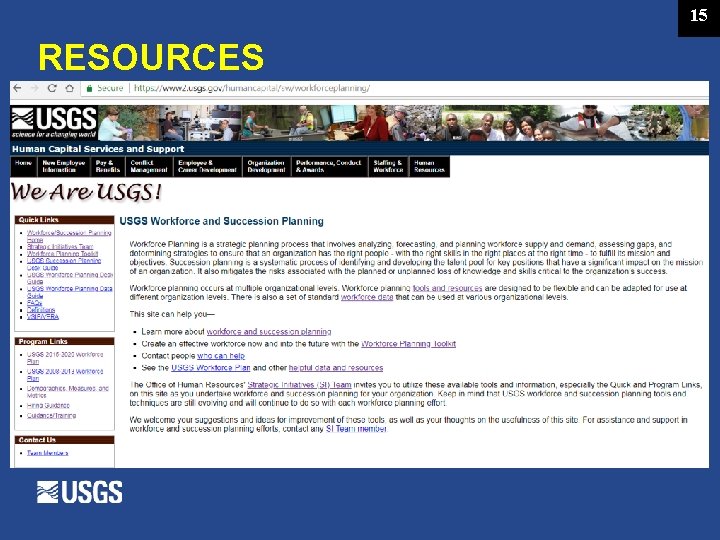 15 RESOURCES 