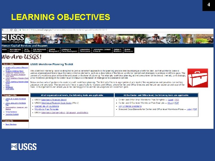 4 LEARNING OBJECTIVES 