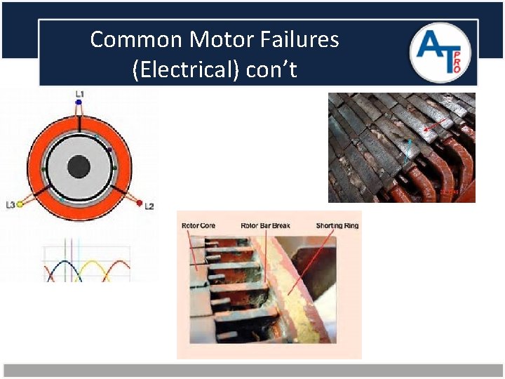 Common Motor Failures (Electrical) con’t 