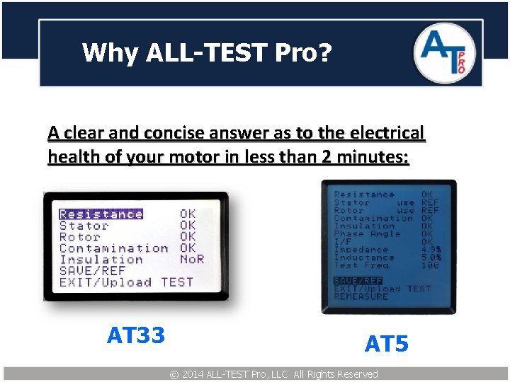 Why ALL-TEST Pro? A clear and concise answer as to the electrical health of