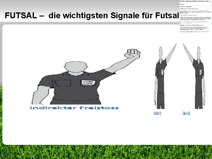 FUTSAL – die wichtigsten Signale für Futsal 19 