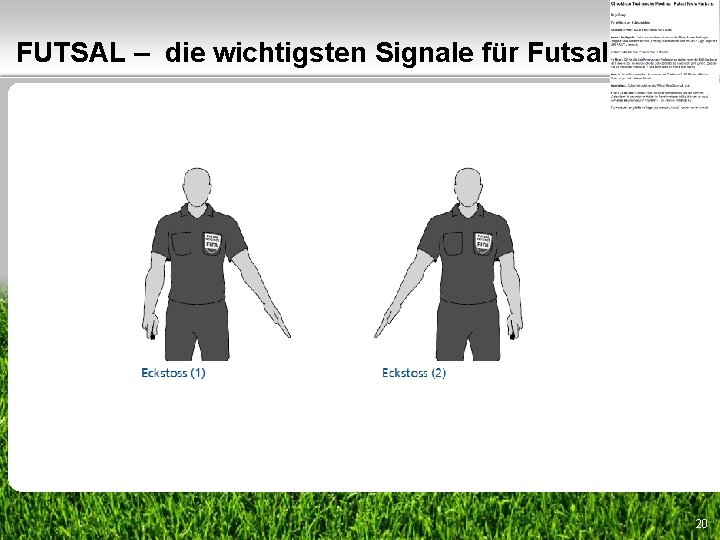 FUTSAL – die wichtigsten Signale für Futsal 20 