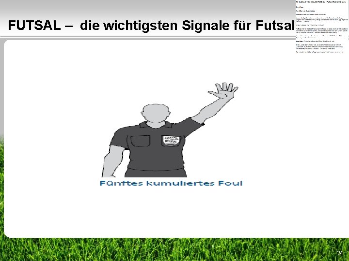 FUTSAL – die wichtigsten Signale für Futsal 24 