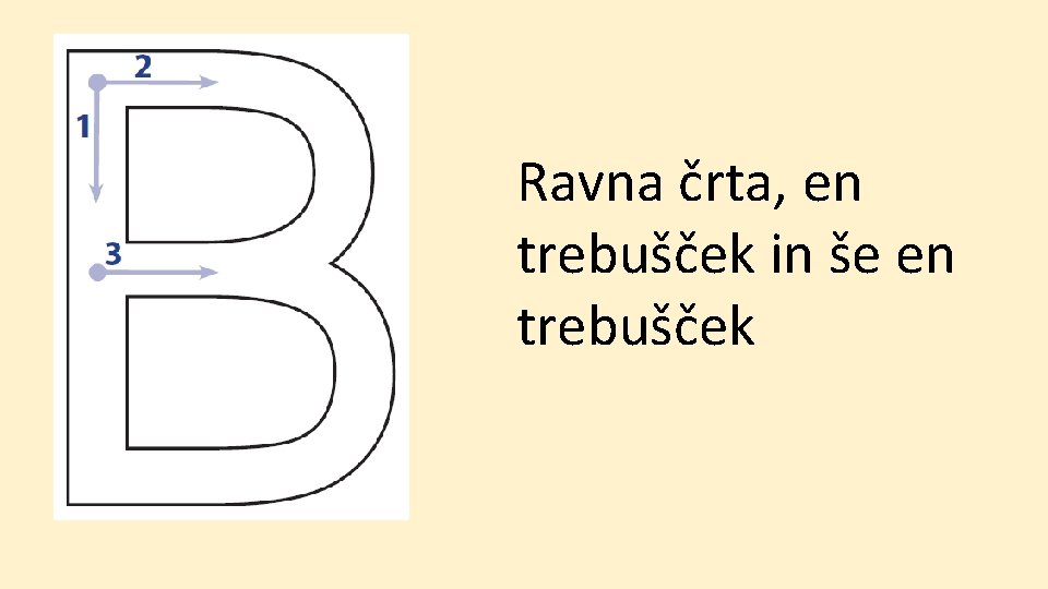 Ravna črta, en trebušček in še en trebušček 