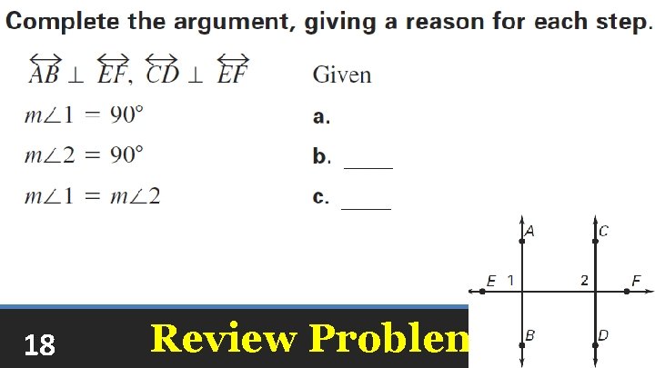 18 Review Problems 