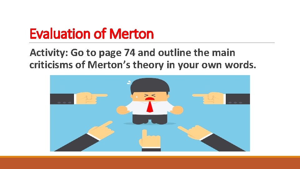 Evaluation of Merton Activity: Go to page 74 and outline the main criticisms of