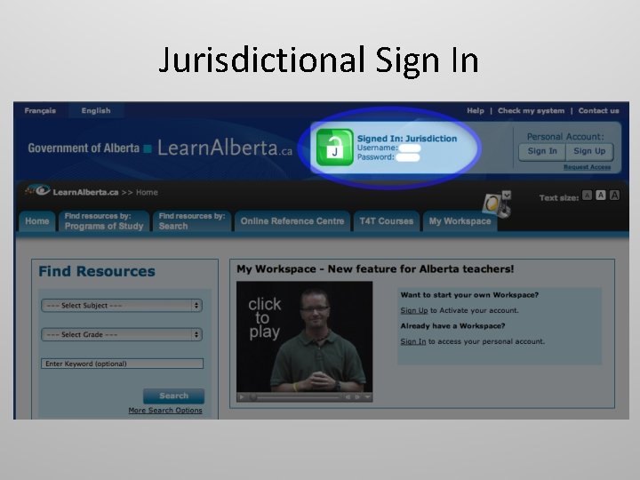 Jurisdictional Sign In 