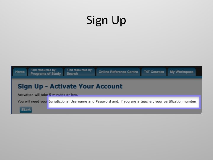 Sign Up 