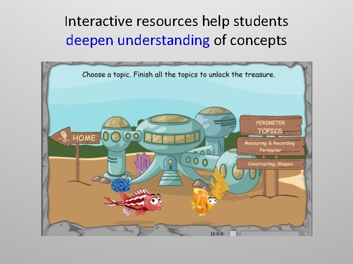 Interactive resources help students deepen understanding of concepts 
