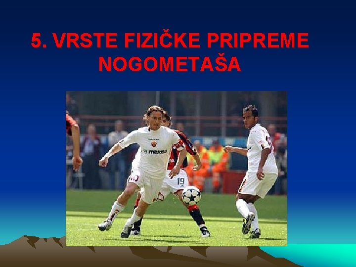 5. VRSTE FIZIČKE PRIPREME NOGOMETAŠA 