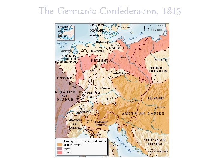 The Germanic Confederation, 1815 