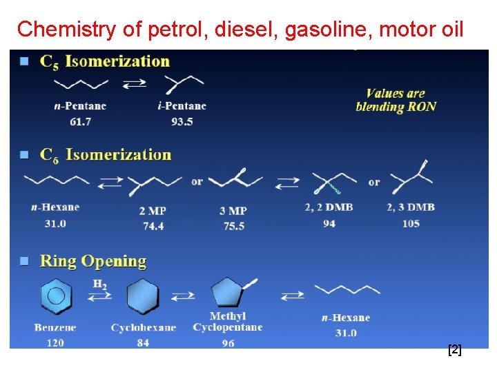 Chemistry of petrol, diesel, gasoline, motor oil [2] 