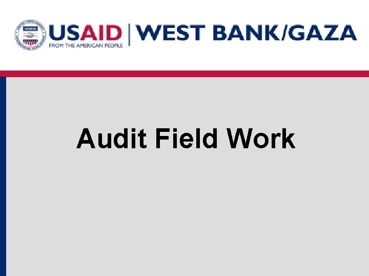 Audit Field Work 