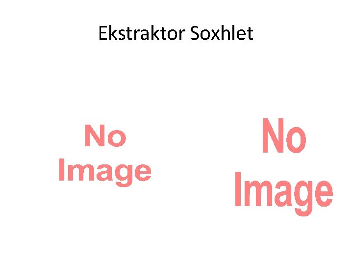 Ekstraktor Soxhlet 