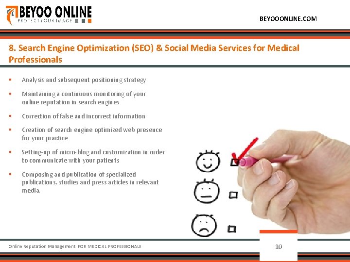BEYOOONLINE. COM 8. Search Engine Optimization (SEO) & Social Media Services for Medical Professionals