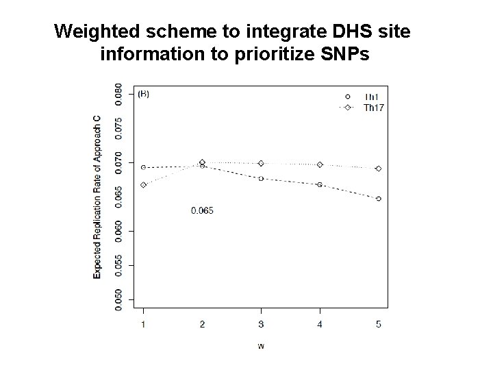 Weighted scheme to integrate DHS site information to prioritize SNPs 