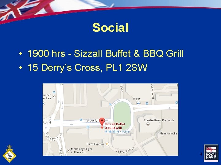 Social • 1900 hrs - Sizzall Buffet & BBQ Grill • 15 Derry’s Cross,