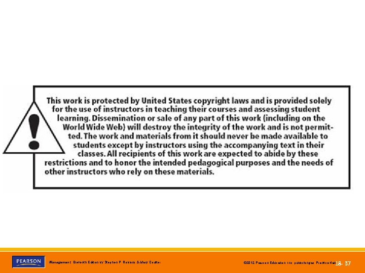 Copyright © 2012 Pearson Education, Inc. Publishing as Prentice Hall Management, Eleventh Edition by