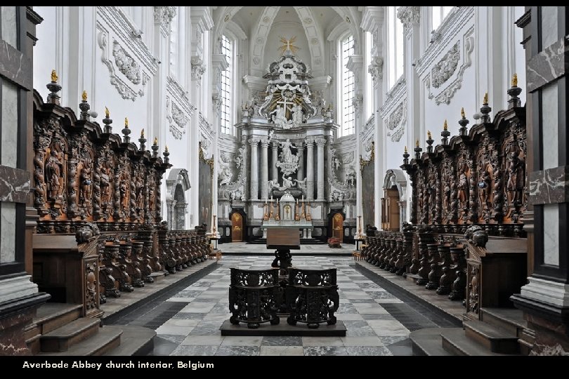 Averbode Abbey church interior, Belgium 