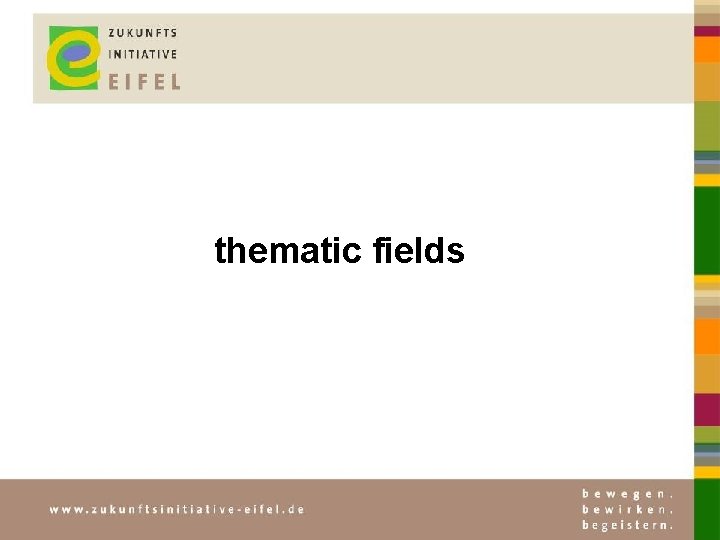 thematic fields 