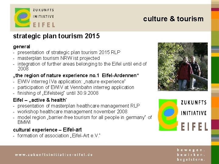 culture & tourism strategic plan tourism 2015 general - presentation of strategic plan tourism