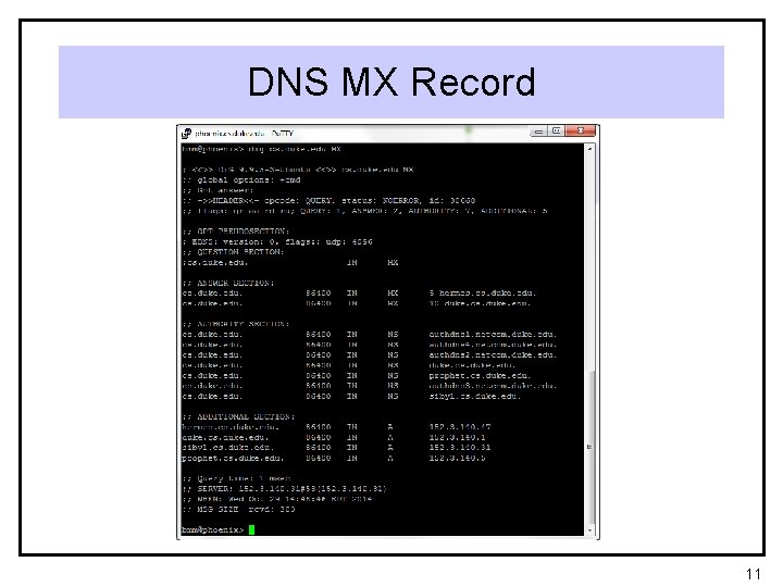 DNS MX Record 11 