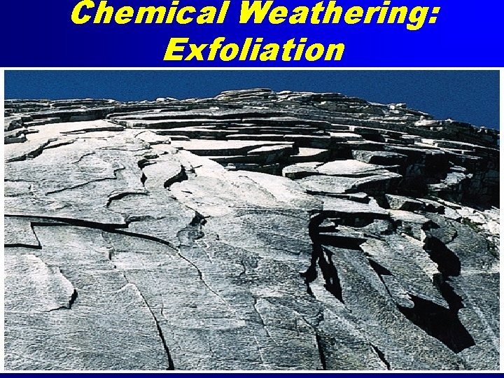 Chemical Weathering: Exfoliation 