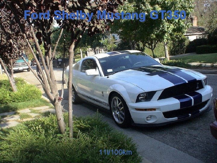 Ford Shelby Mustang GT 350 11 l/100 km 