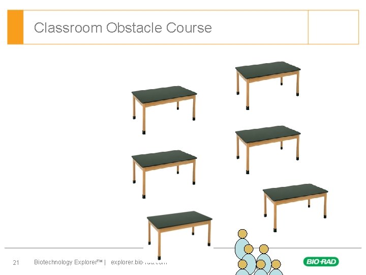 Classroom Obstacle Course 21 Biotechnology Explorer™ | explorer. bio-rad. com 