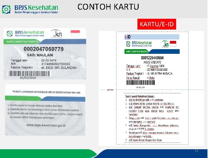 CONTOH KARTU/E-ID 18 