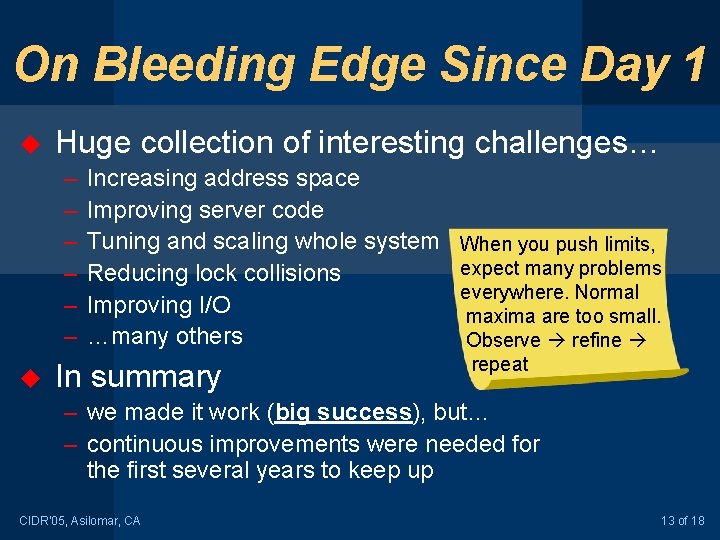 On Bleeding Edge Since Day 1 u Huge collection of interesting challenges… – –