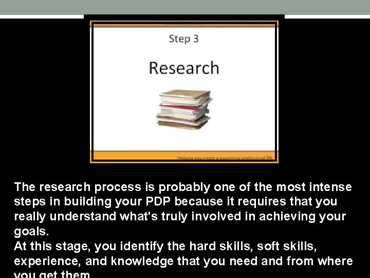The research process is probably one of the most intense steps in building your