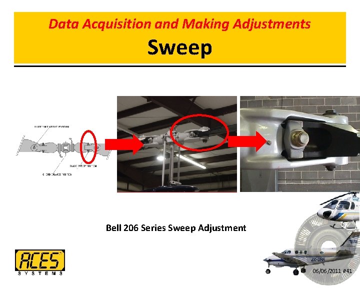 Data Acquisition and Making Adjustments Sweep Bell 206 Series Sweep Adjustment 06/06/2011 #41 